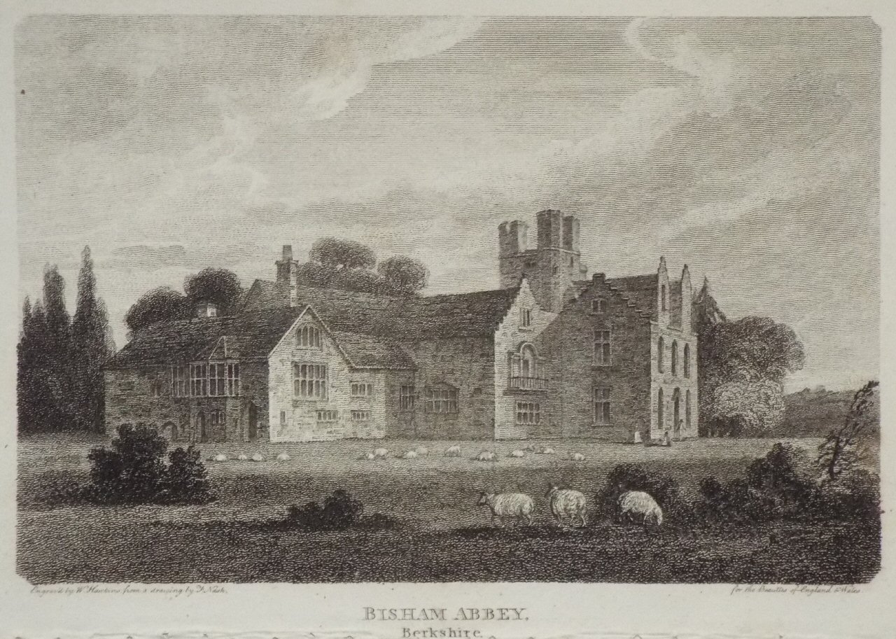 Print - Bisham Abbey, Berkshire. - Hawkins